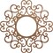 Ekena Millwork Reims Wood Fretwork Pierced Ceiling Medallion, Walnut, 32"OD x 12 1/4"ID x 3/8"T CMWP32X32X0375REWA - alternate 1